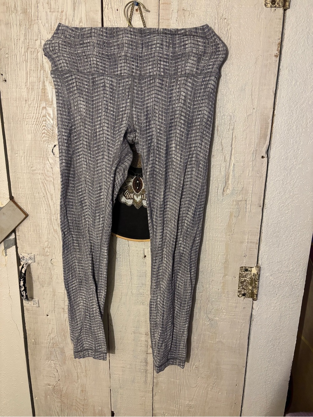 lululemon athletica Gray Patterned High-Rise Leggings